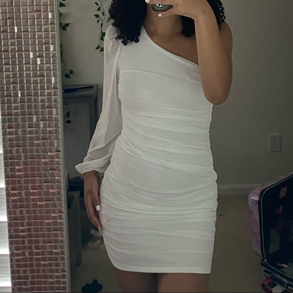 White shein dress